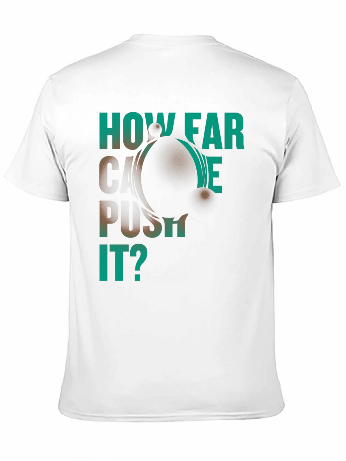 How Far Can We Push It? Black Graphic T-Shirt product image 10