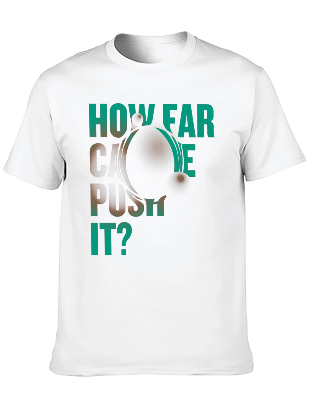 How Far Can We Push It? Black Graphic T-Shirt product image 9