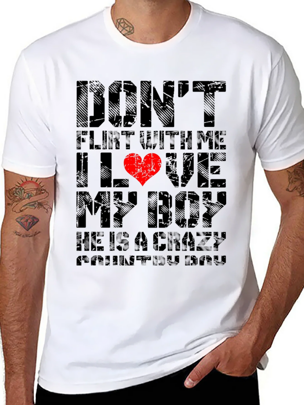 Dont Flirt With Me I Love My Boy T-Shirt product image 7