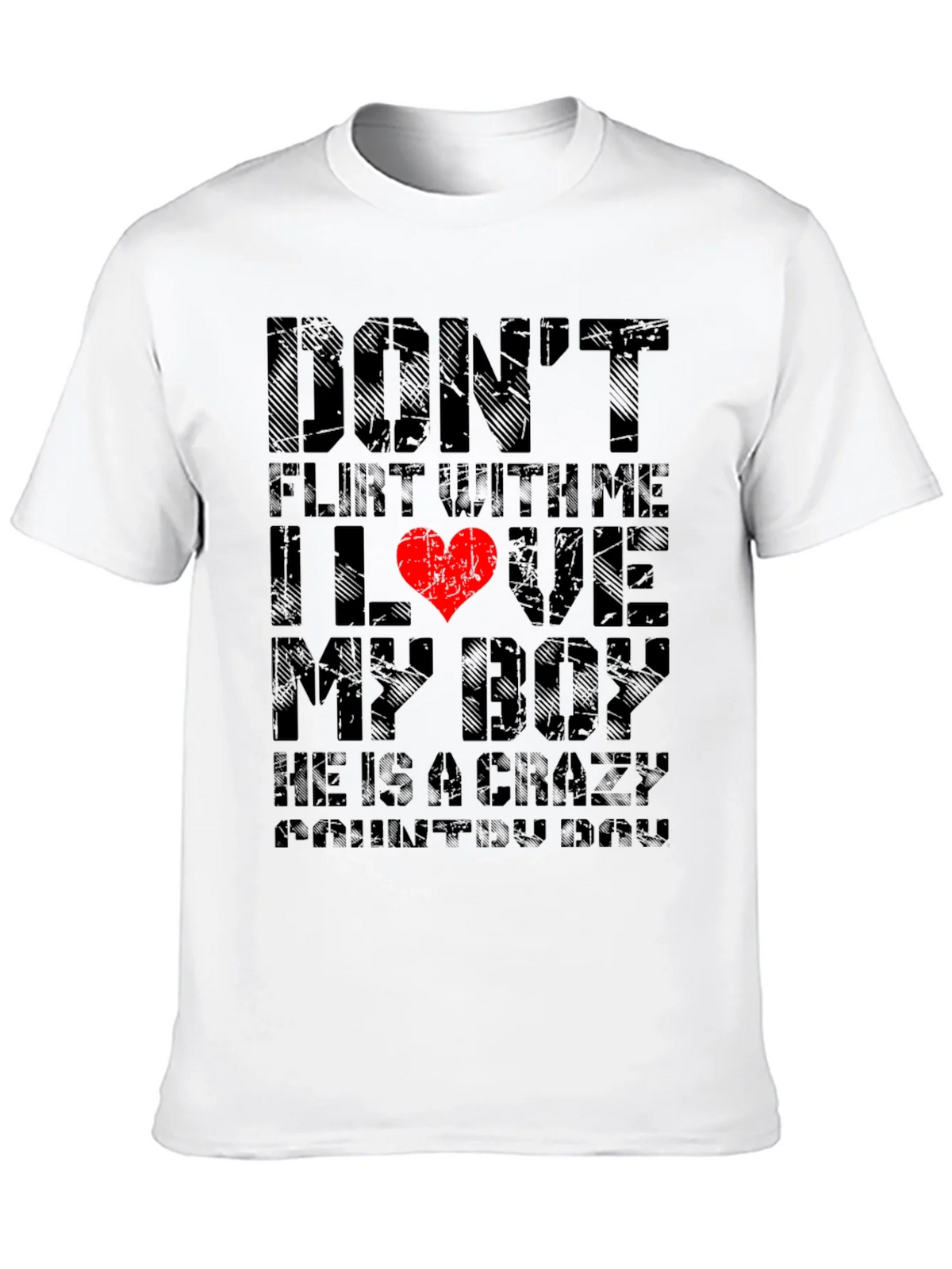 Dont Flirt With Me I Love My Boy T-Shirt product image 9