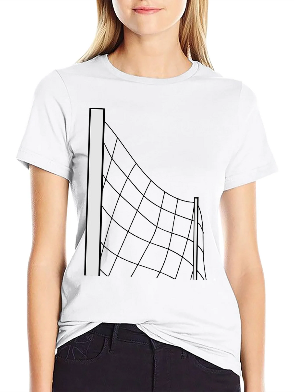 Volleyball Net Graphic Tee - Black T-Shirt product image 8