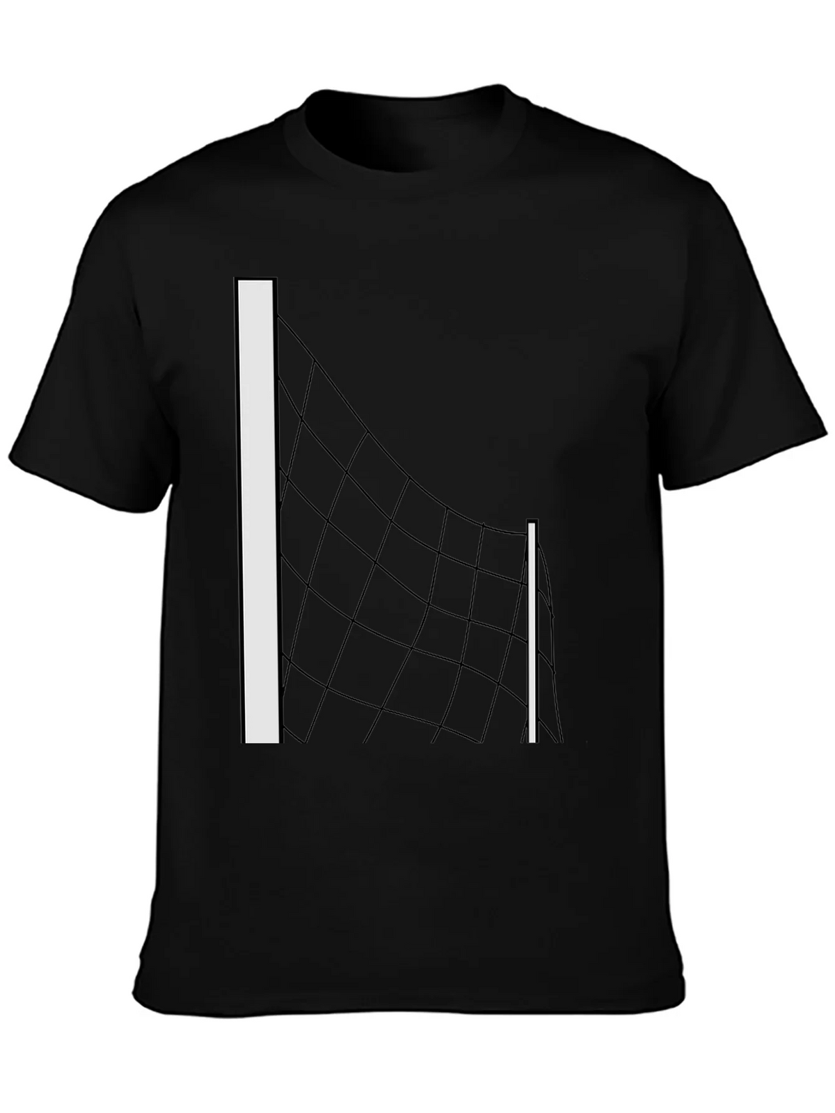 Volleyball Net Graphic Tee - Black T-Shirt product image 3