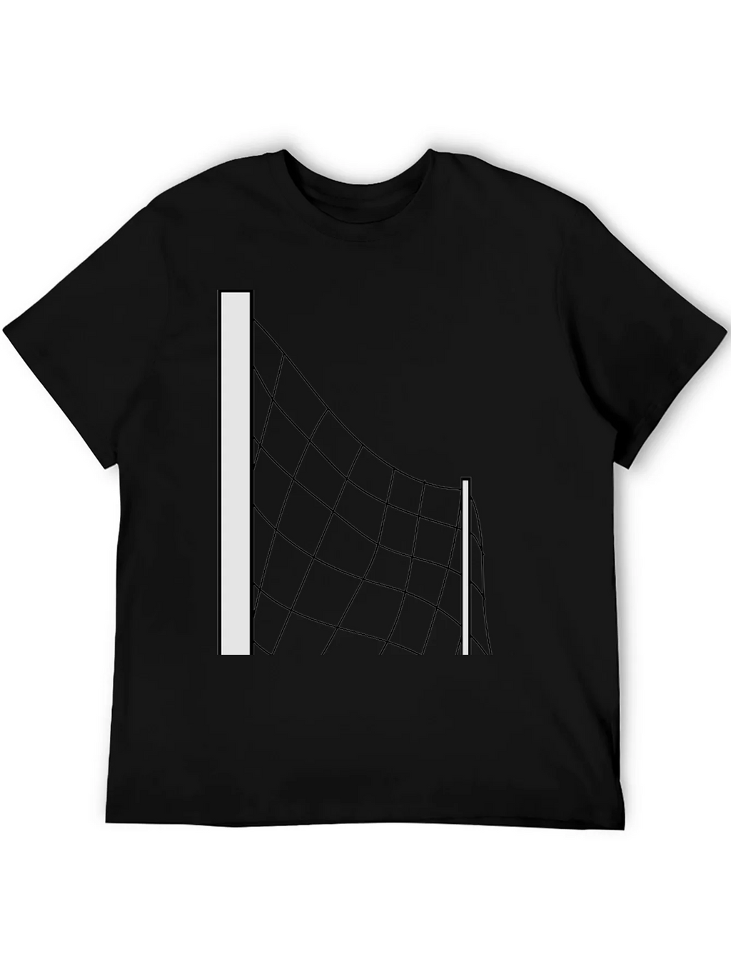 Volleyball Net Graphic Tee - Black T-Shirt product image 5