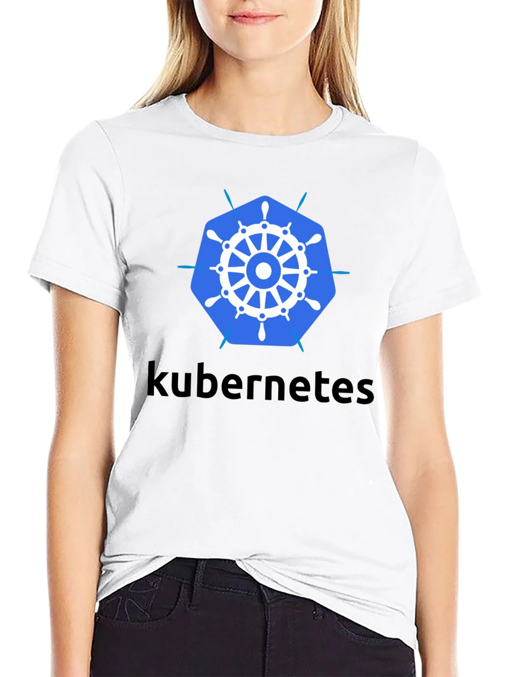 Kubernetes T-Shirt - Black Cotton Blend Tee product image 5