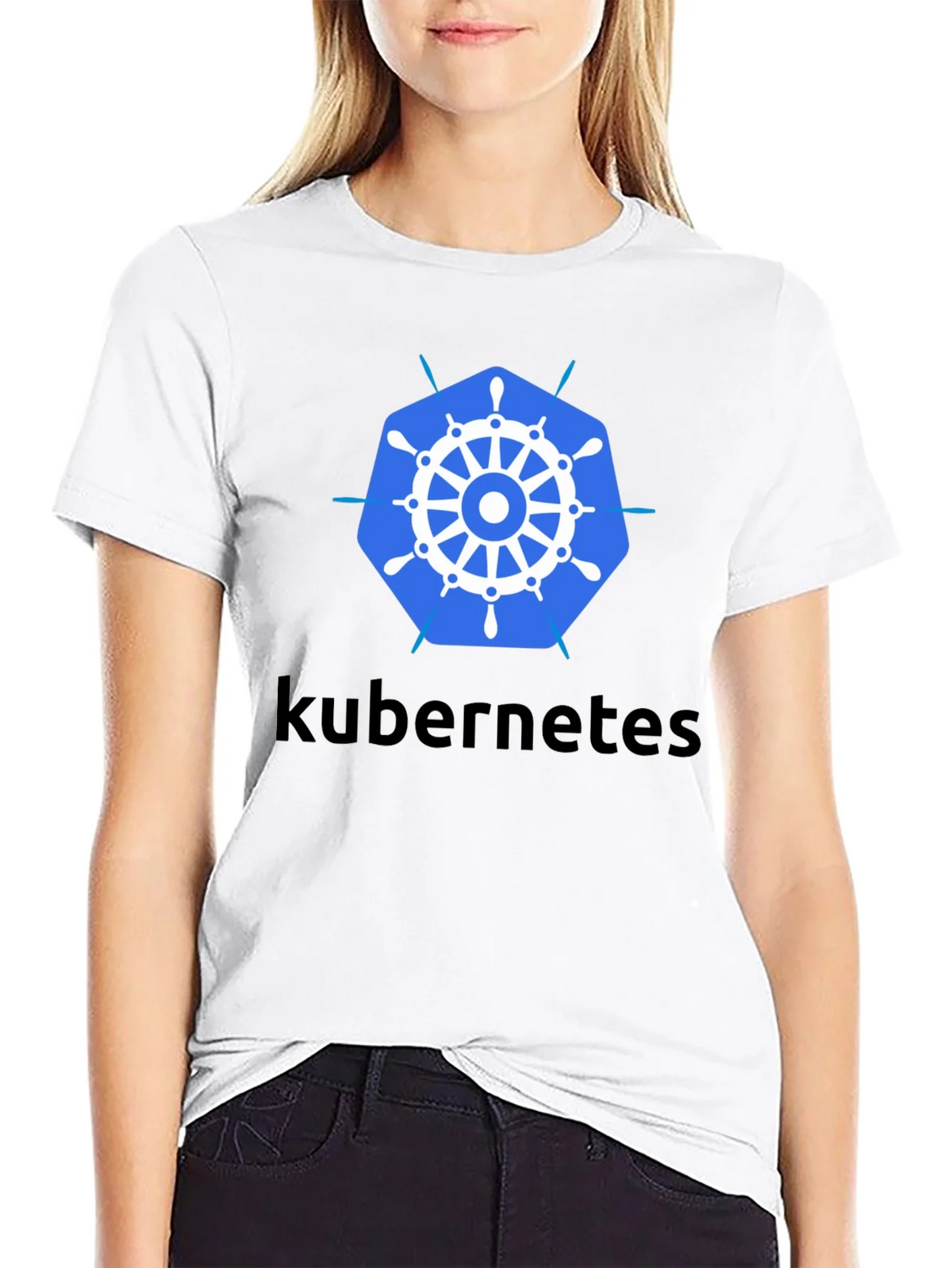 Kubernetes T-Shirt - Black Cotton Blend Tee product image 5