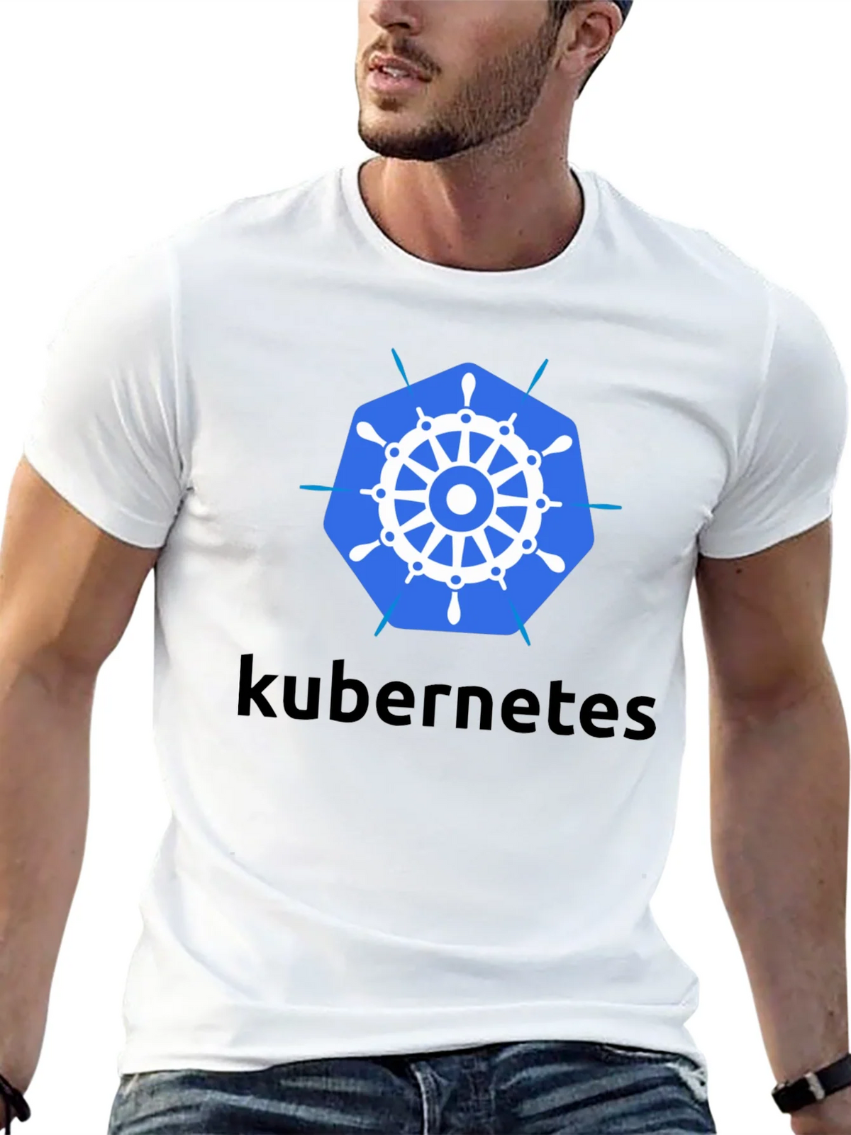 Kubernetes T-Shirt - Black Cotton Blend Tee product image 8