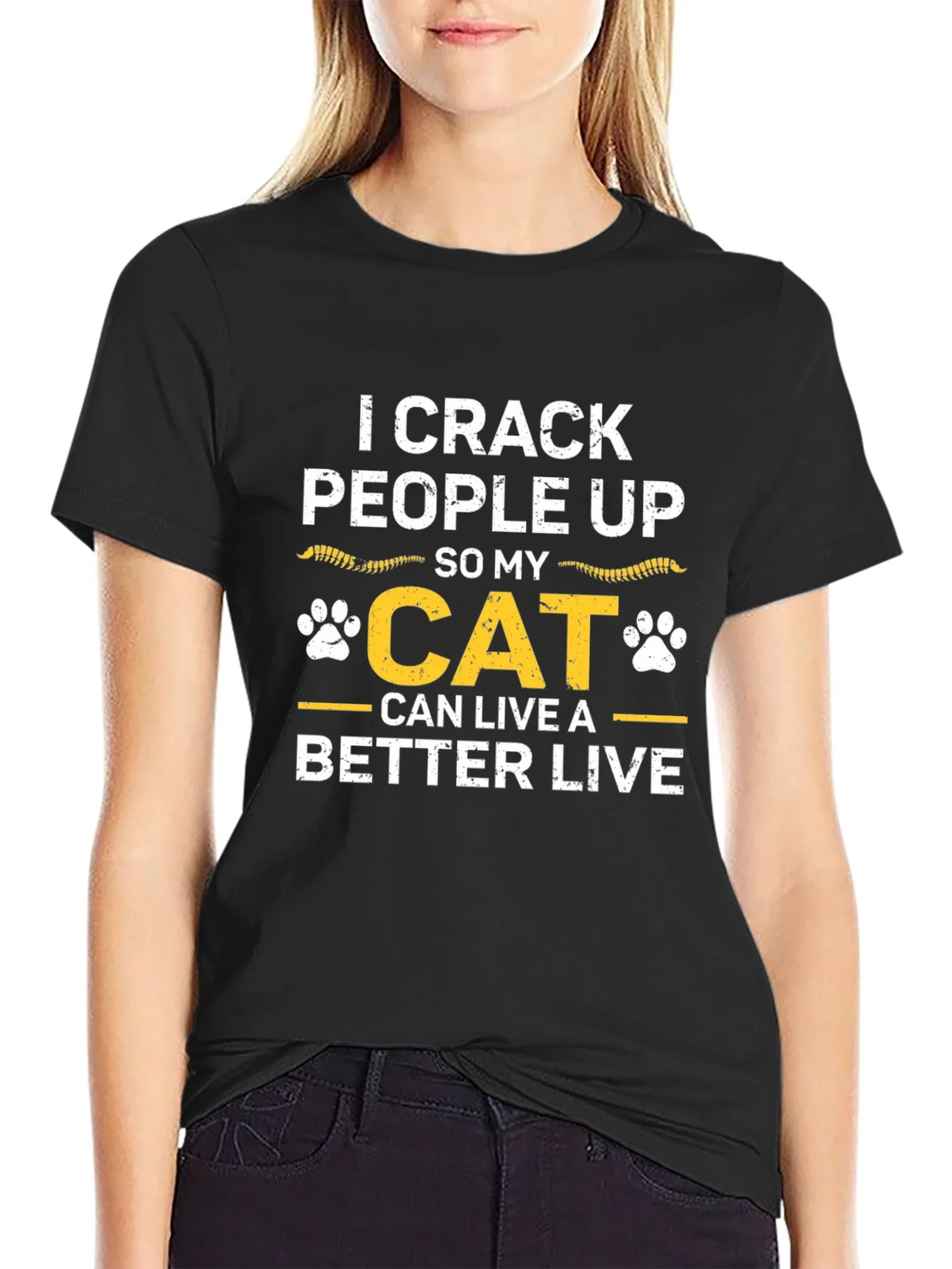 I Crack People Up Cat T-Shirt product image 2