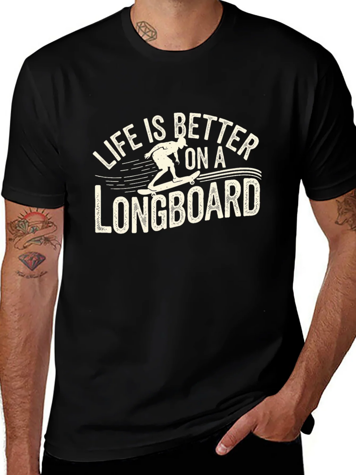 Life is Better on a Longboard Graphic T-Shirt product image 1
