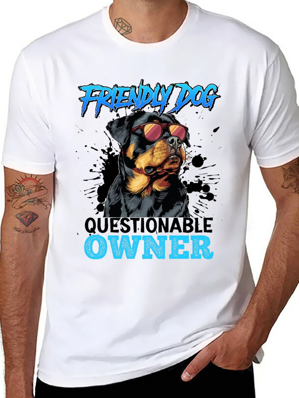 Friendly Dog Questionable Owner T-Shirt product image 6