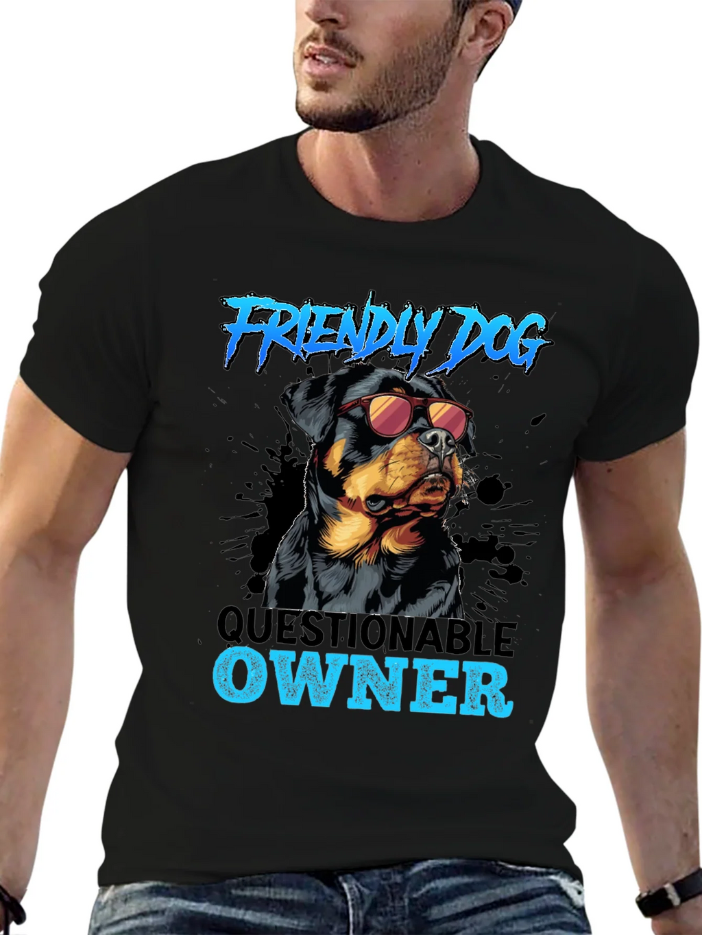 Friendly Dog Questionable Owner T-Shirt product image 5