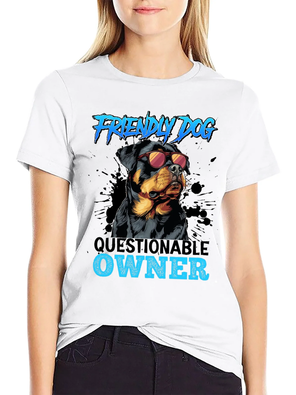 Friendly Dog Questionable Owner T-Shirt product image 7