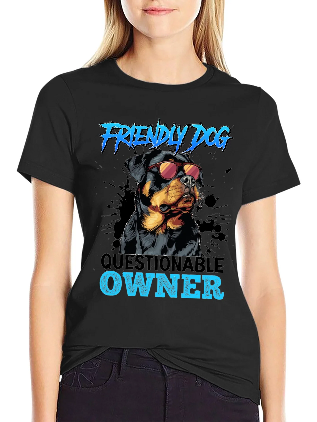 Friendly Dog Questionable Owner T-Shirt product image 2