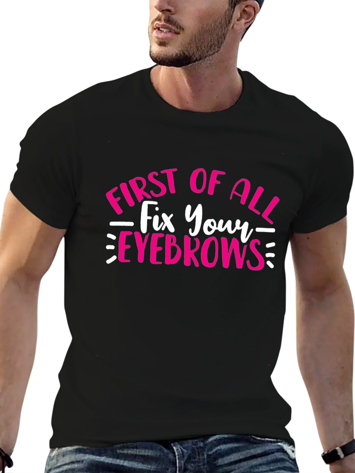 Fix Your Eyebrows T-Shirt - Funny Graphic Tee product image 4