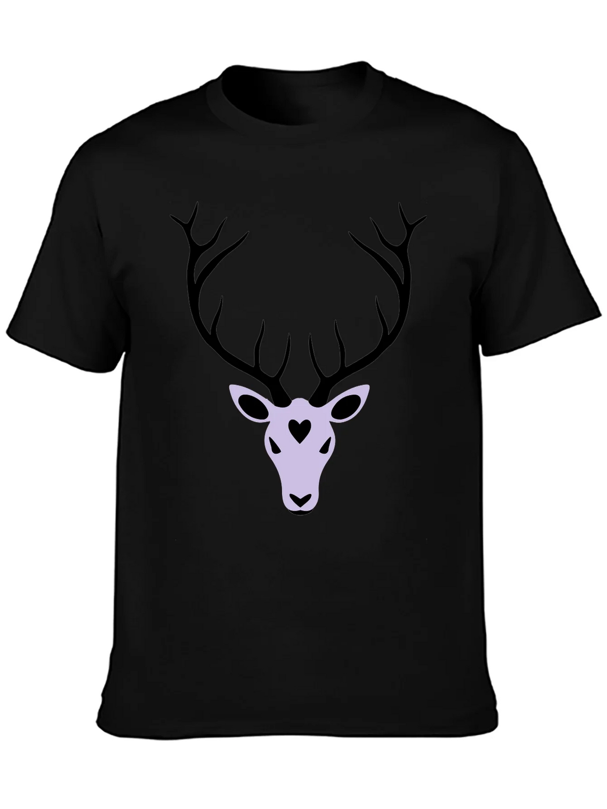 Deer Heart Graphic T-Shirt - Black product image 3