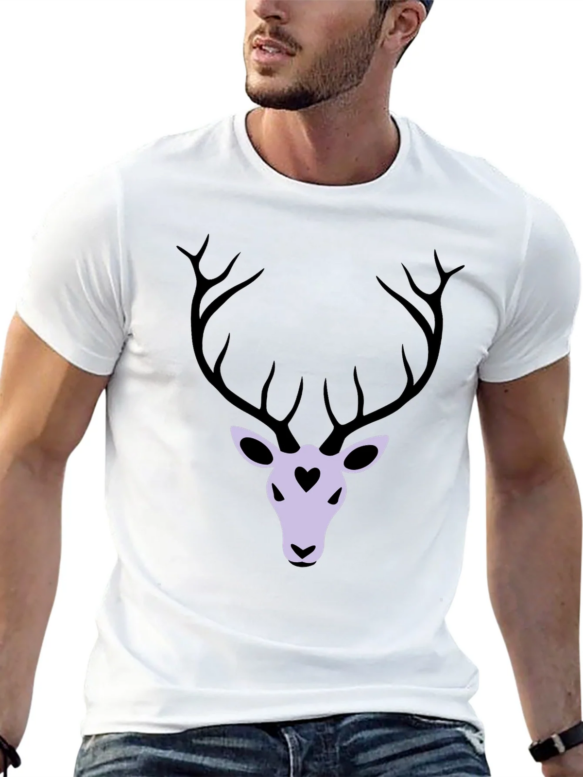 Deer Heart Graphic T-Shirt - Black product image 12