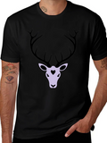 Deer Heart Graphic T-Shirt - Black product image 1