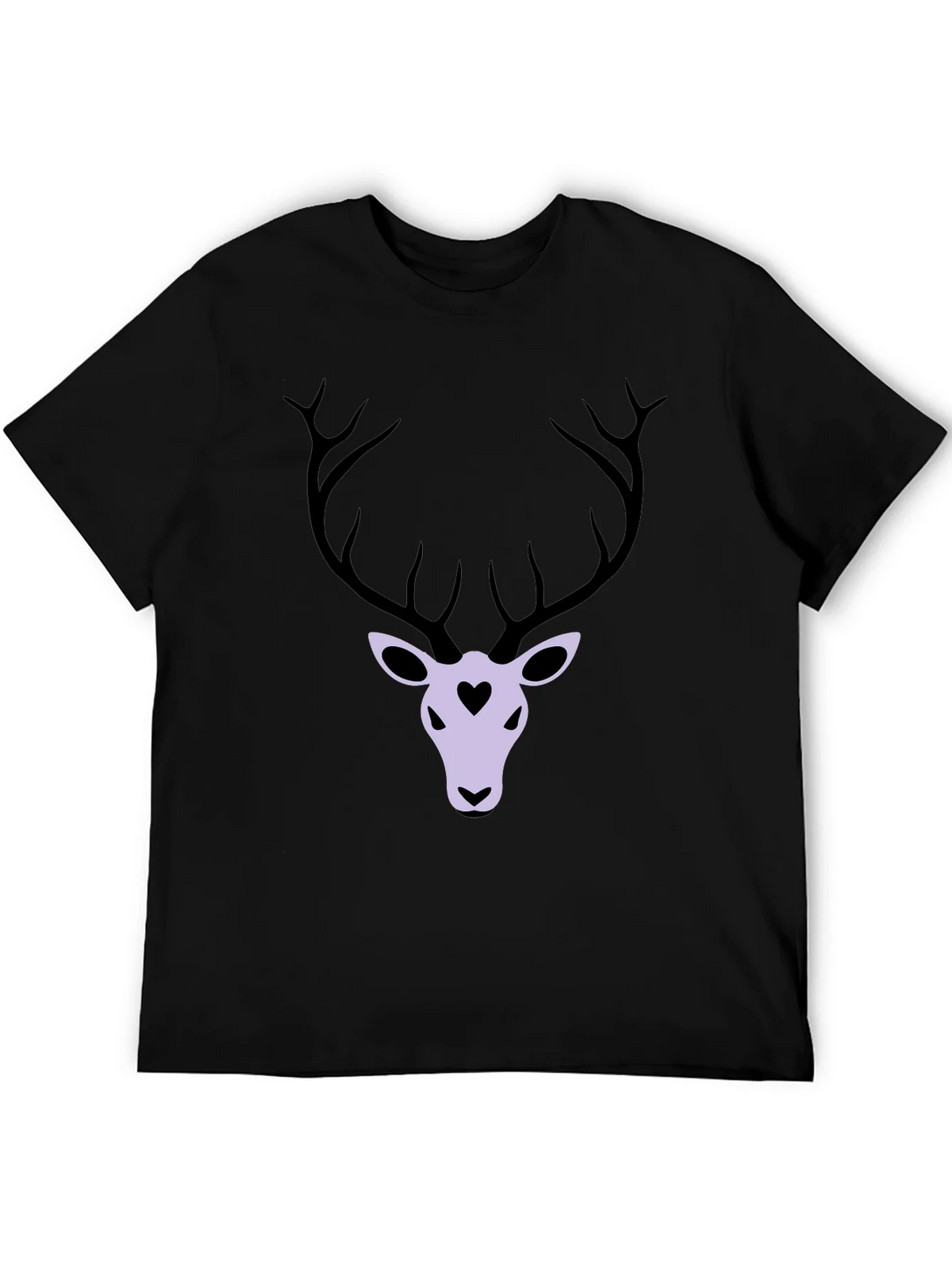 Deer Heart Graphic T-Shirt - Black product image 5