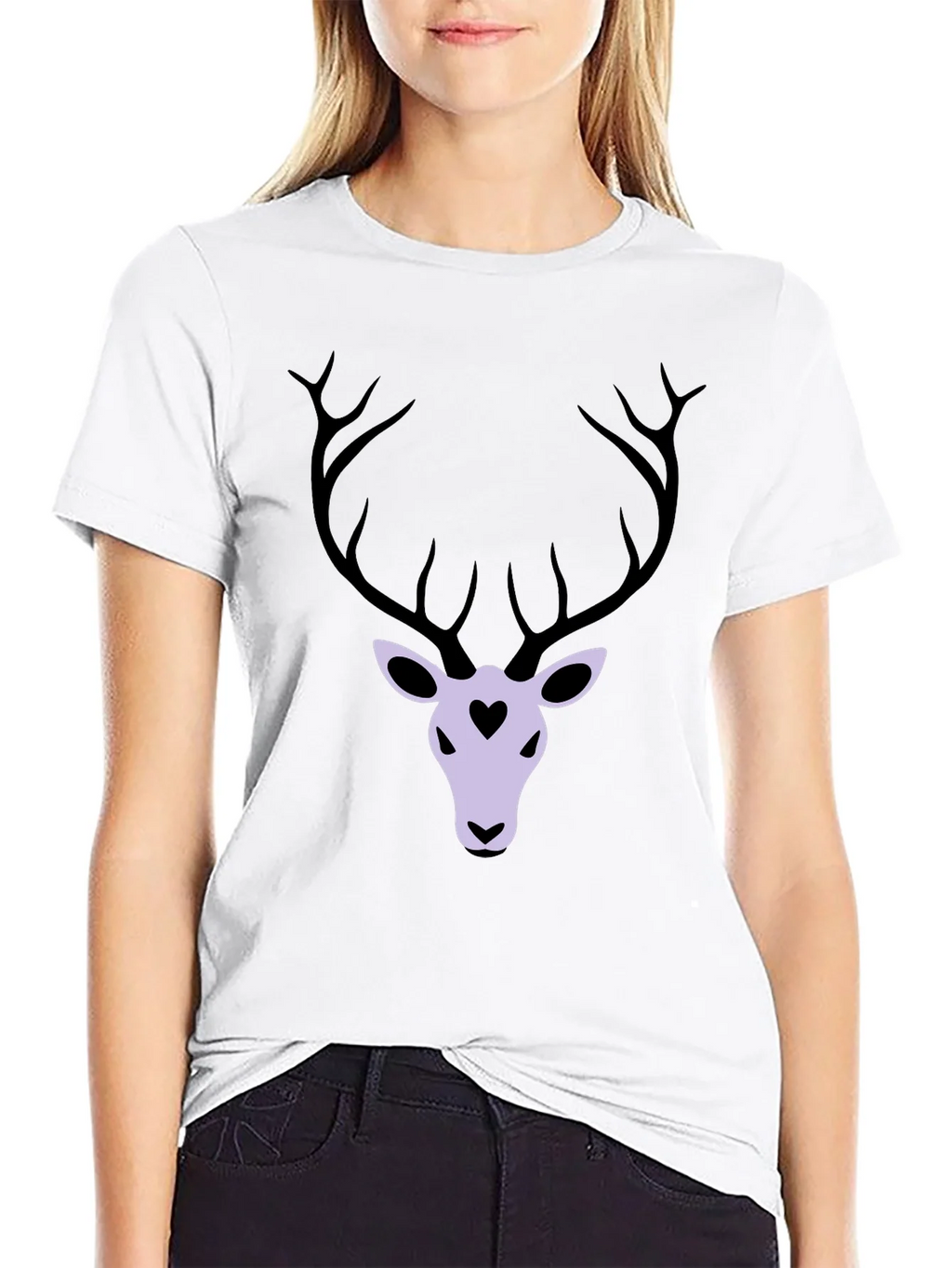 Deer Heart Graphic T-Shirt - Black product image 8