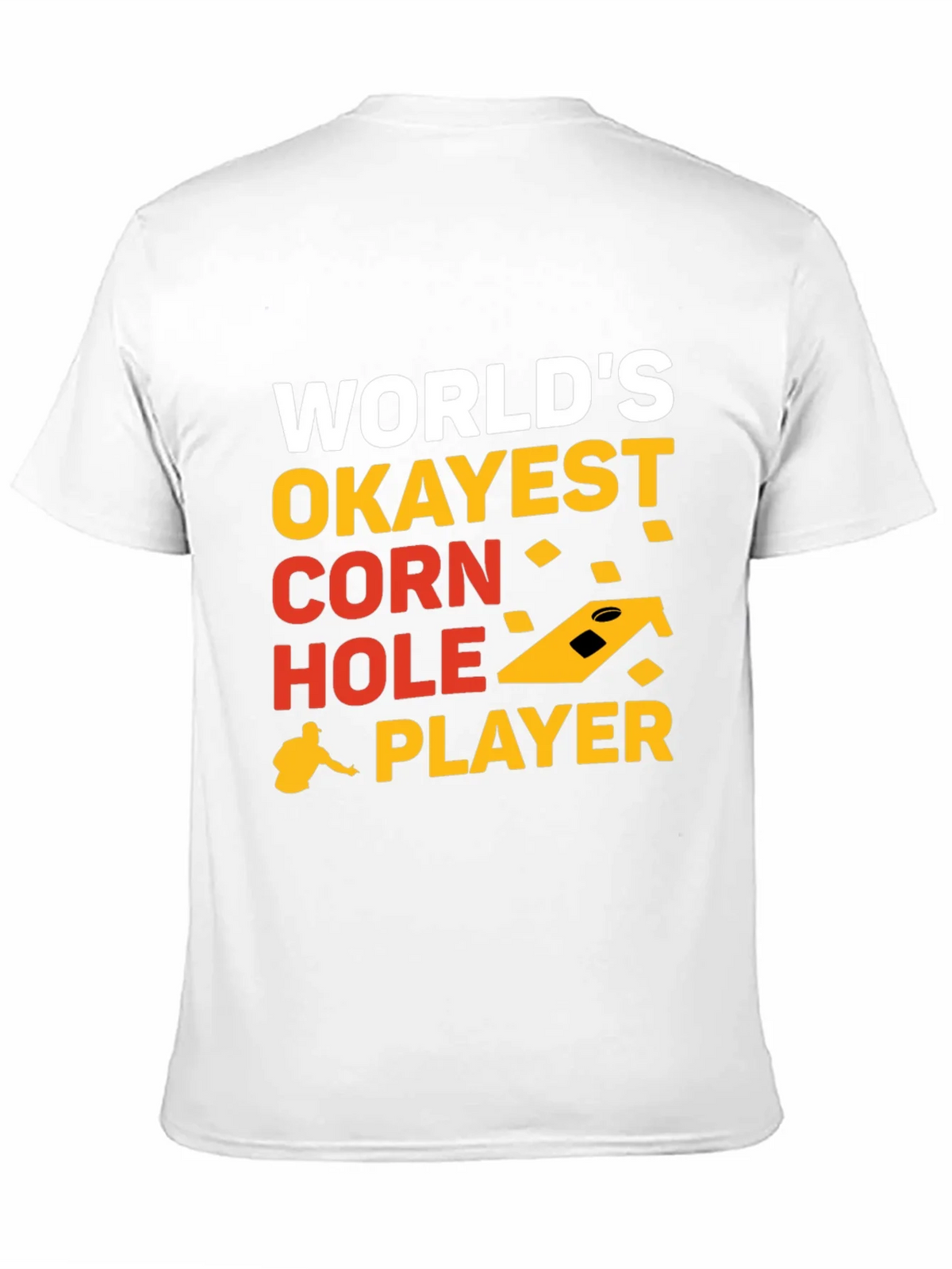 Worlds Okayest Corn Hole Player Graphic Tee product image 6