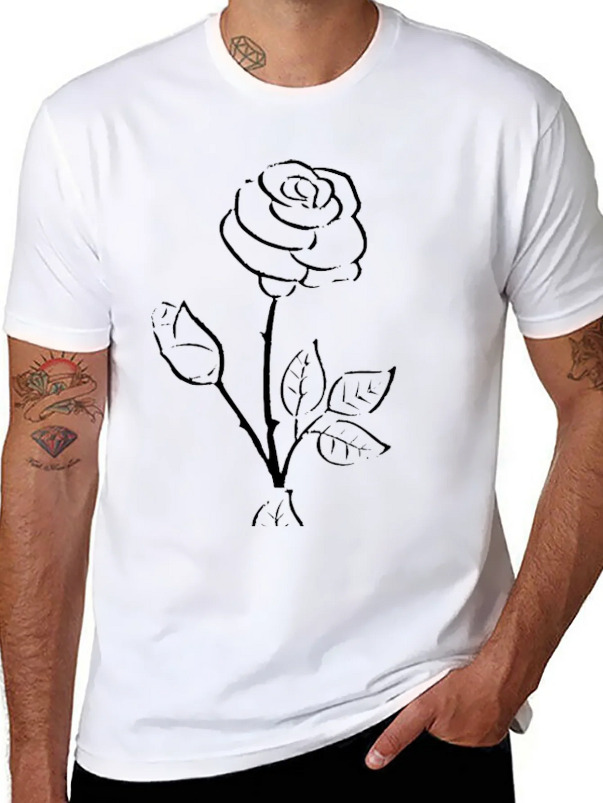 Black Rose Graphic Tee - Stylish Casual Wear product image 7