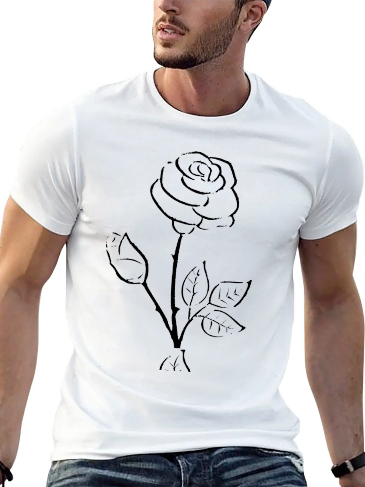 Black Rose Graphic Tee - Stylish Casual Wear product image 12