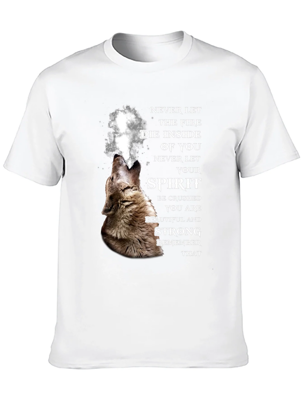 Wolf Spirit Graphic Tee - Never Let Your Fire Die product image 9