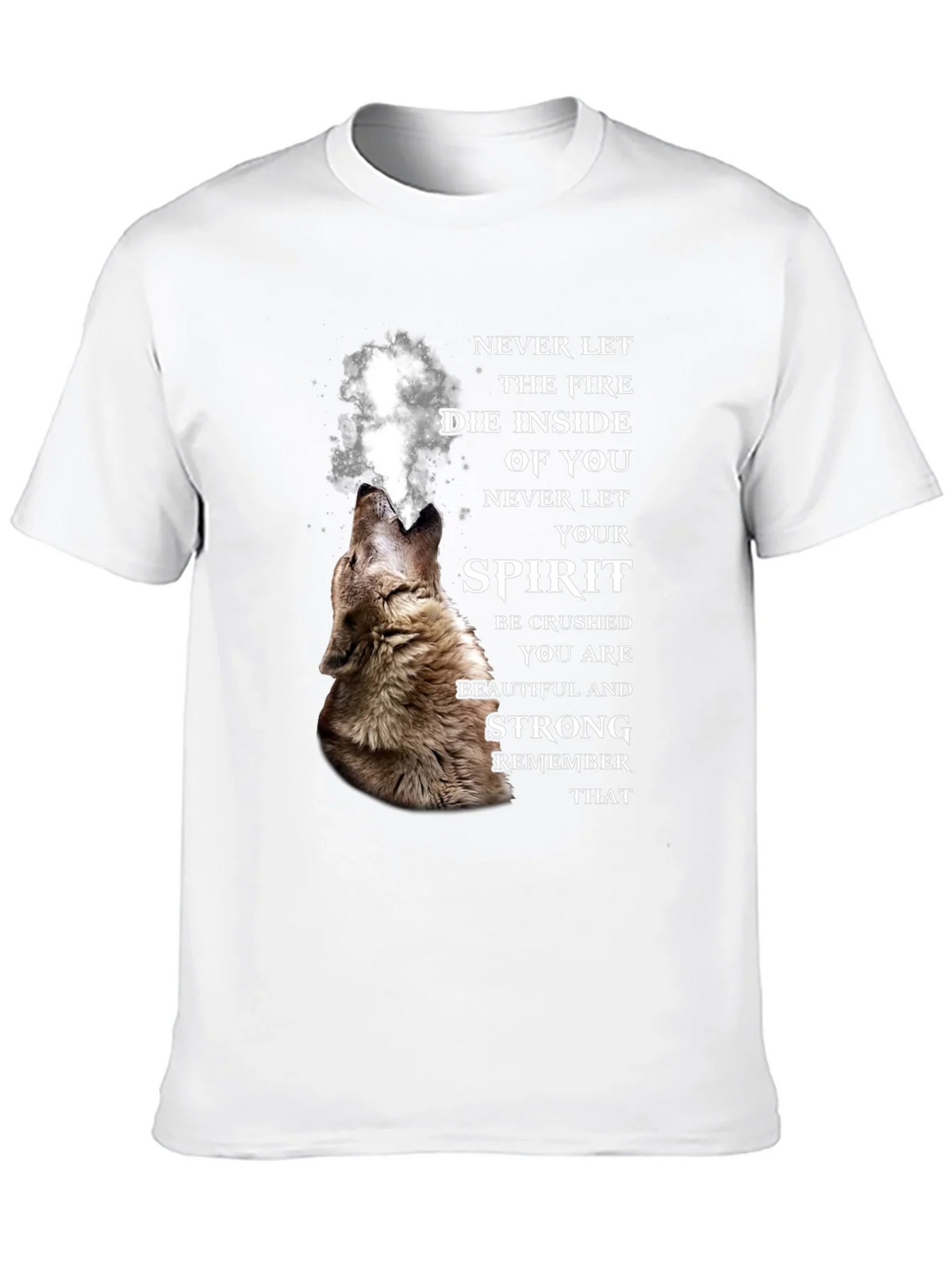 Wolf Spirit Graphic Tee - Never Let Your Fire Die product image 9