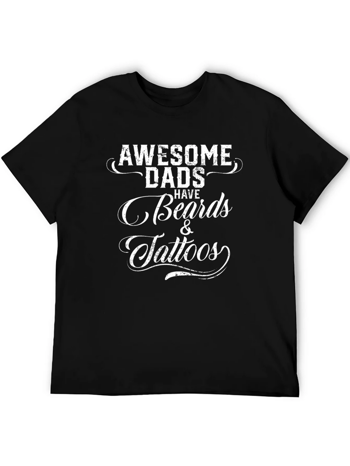 Awesome Dads Beards & Tattoos Graphic T-Shirt product image 5