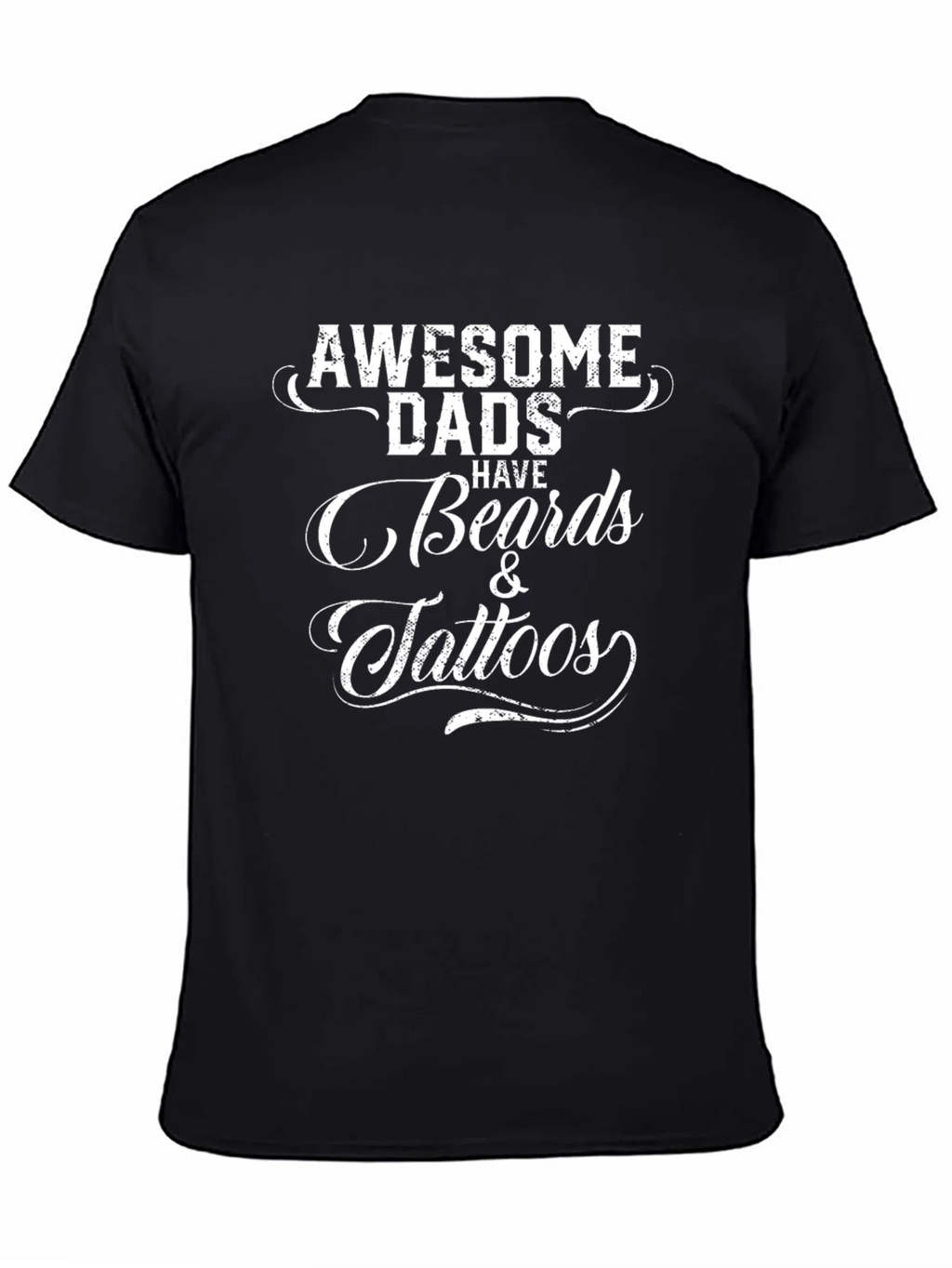 Awesome Dads Beards & Tattoos Graphic T-Shirt product image 4
