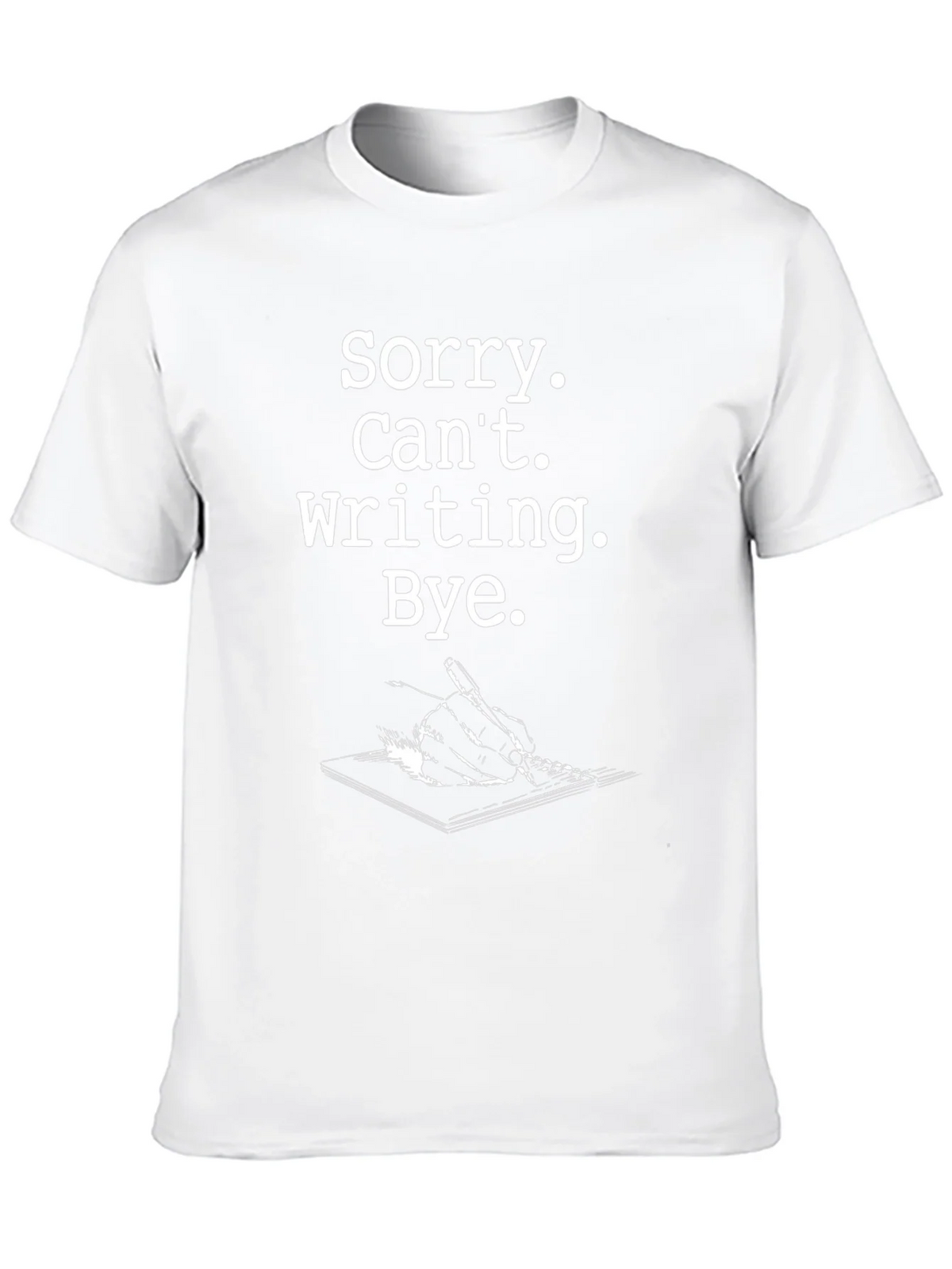 Sorry Cant Writing Black Graphic Tee product image 9