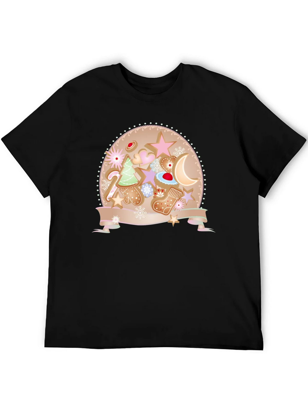 Festive Gingerbread Christmas T-Shirt product image 3