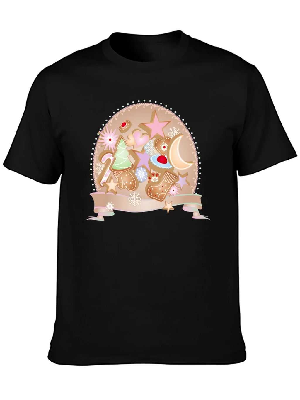 Festive Gingerbread Christmas T-Shirt product image 2