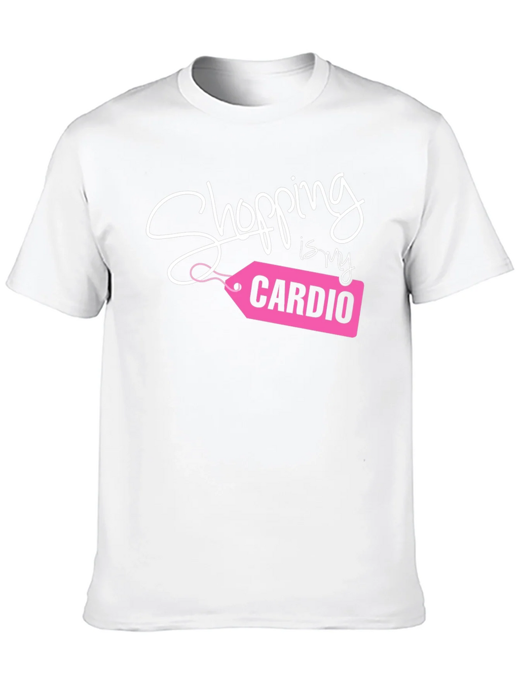 Shopping is My Cardio Tee - Black Cotton Casual T-Shirt product image 9