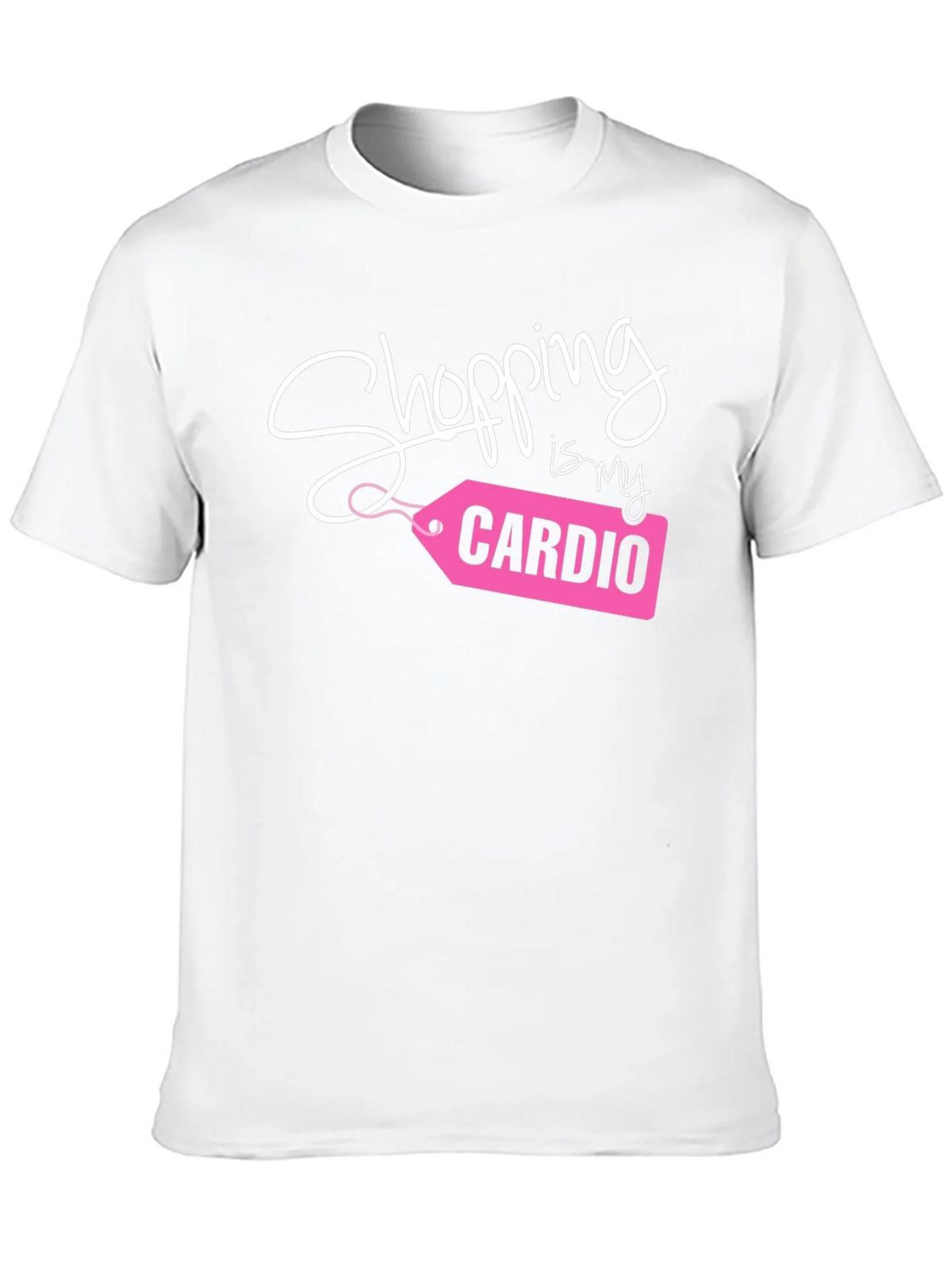 Shopping is My Cardio Tee - Black Cotton Casual T-Shirt product image 9