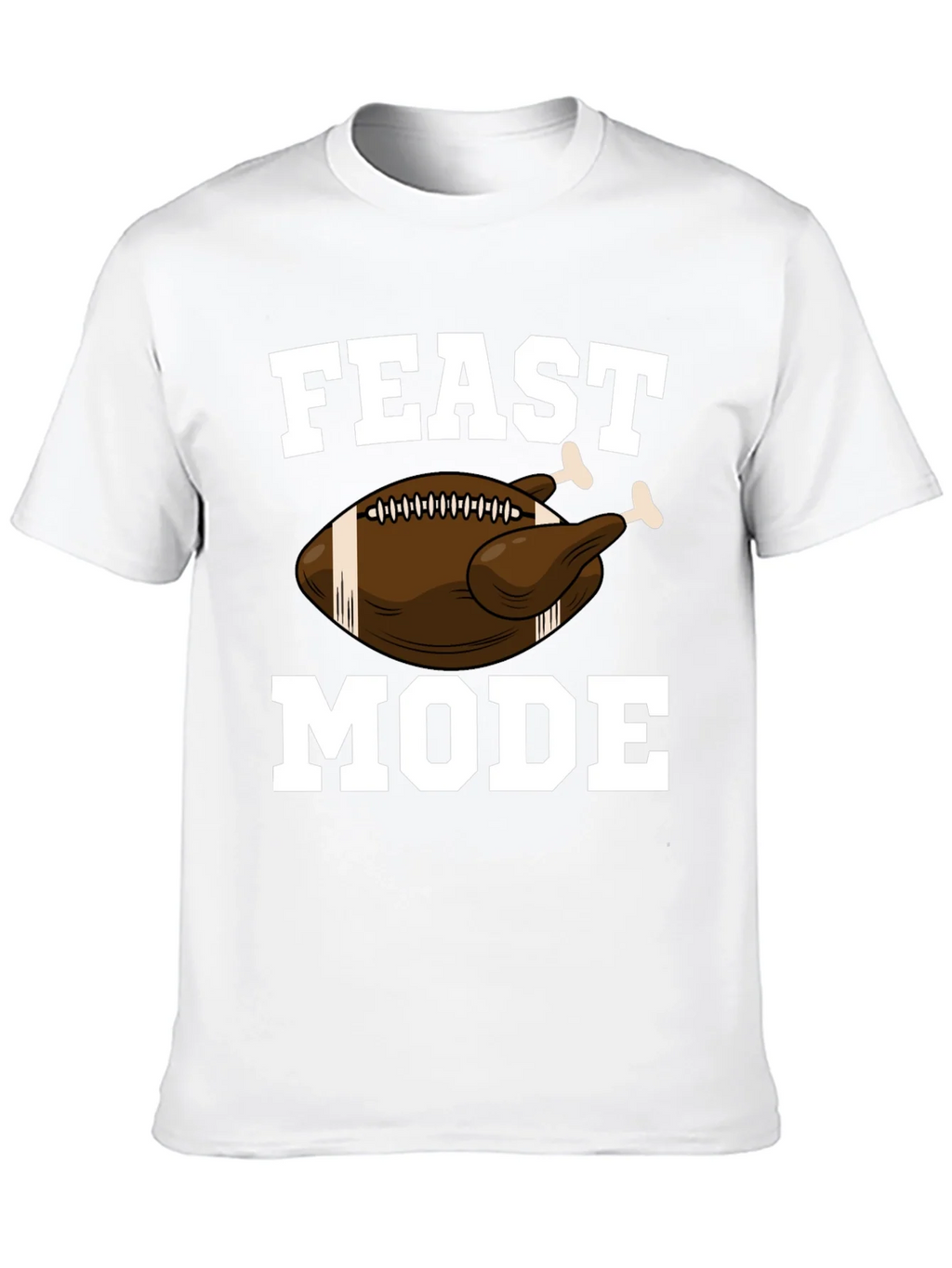 Feast Mode Thanksgiving Football Turkey Graphic T-Shirt product image 9
