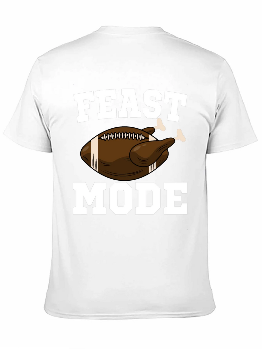 Feast Mode Thanksgiving Football Turkey Graphic T-Shirt product image 10