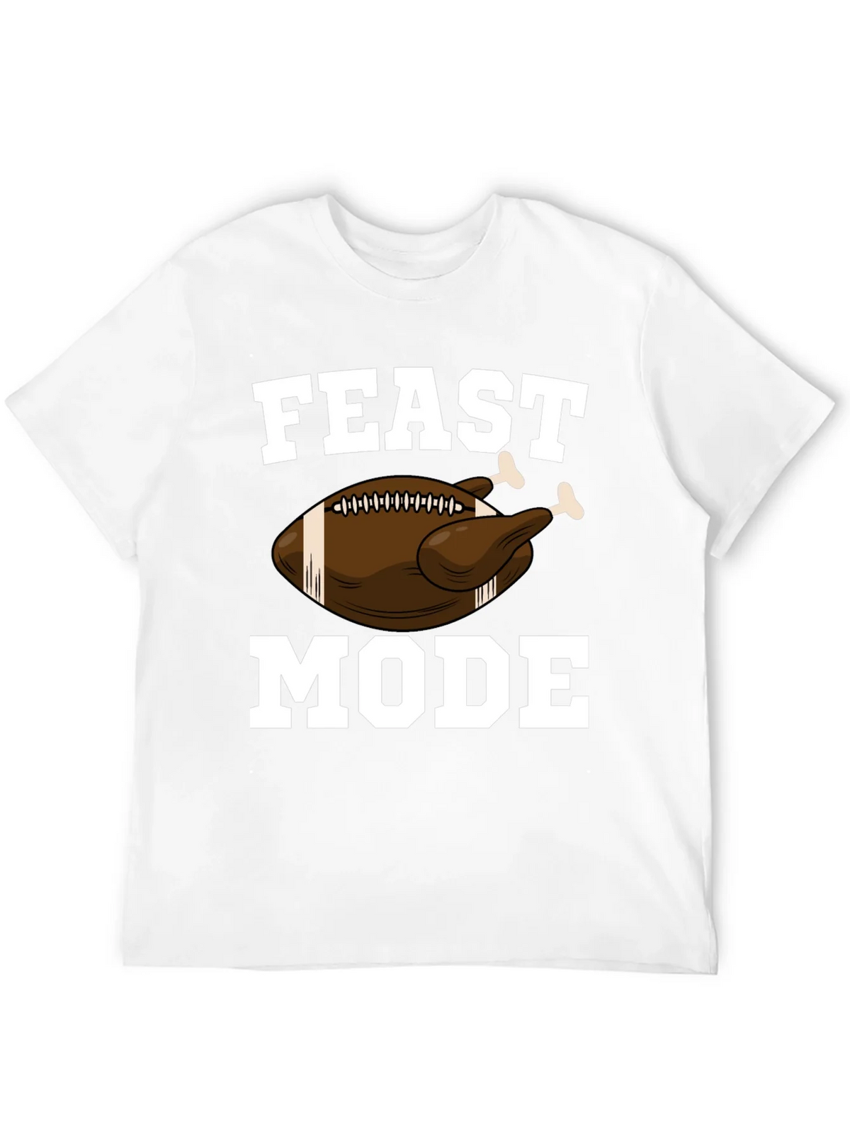 Feast Mode Thanksgiving Football Turkey Graphic T-Shirt product image 11