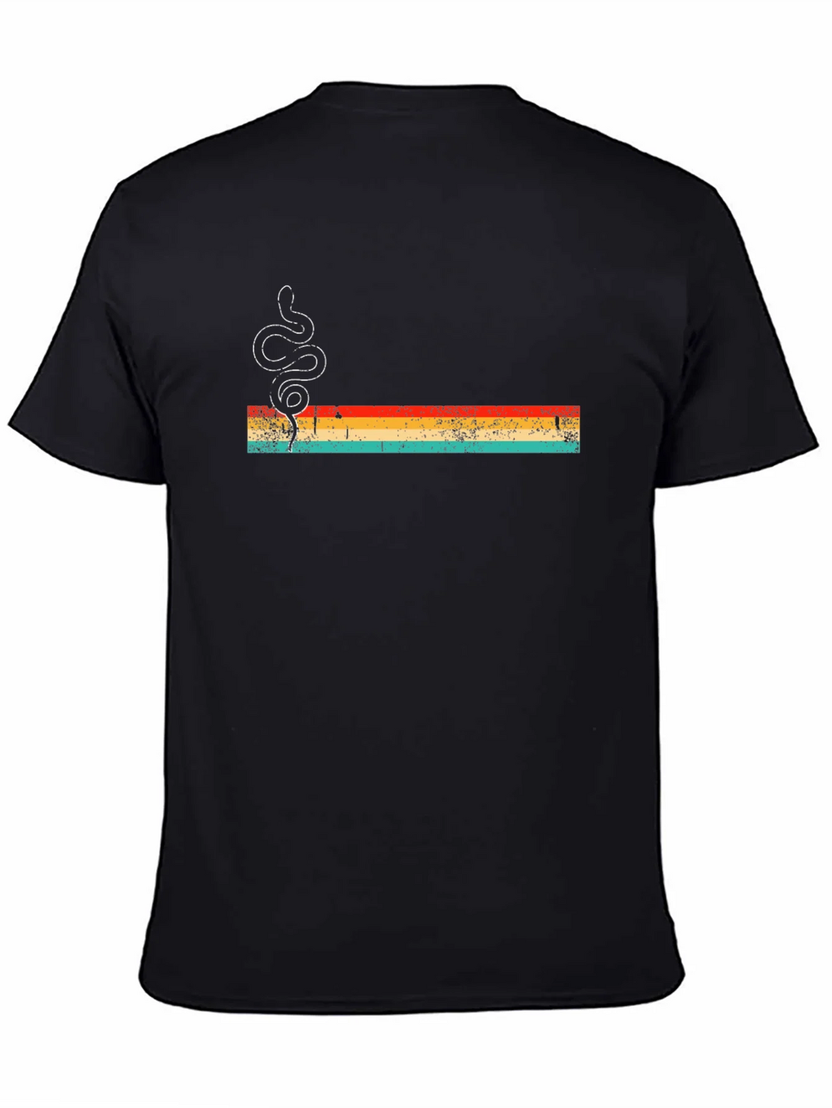 Retro Snake Graphic Tee - Mens Black T-Shirt product image 4