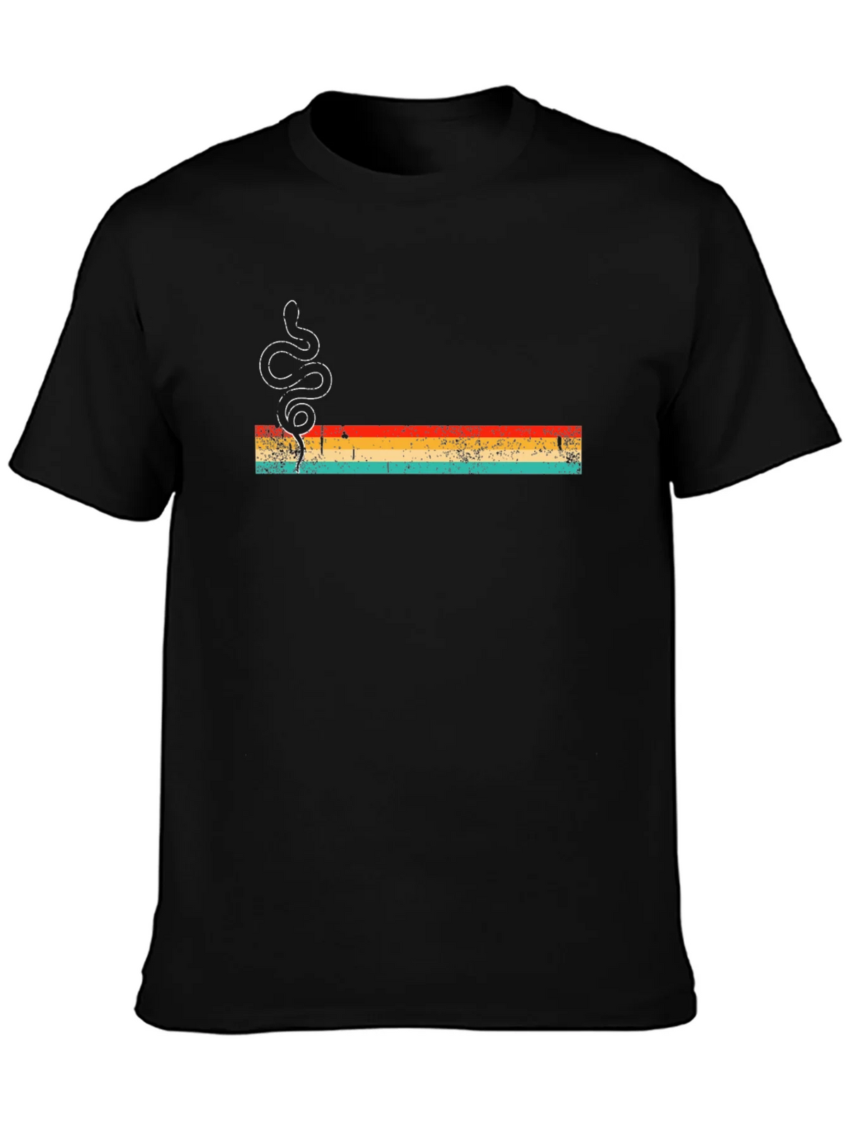 Retro Snake Graphic Tee - Mens Black T-Shirt product image 3