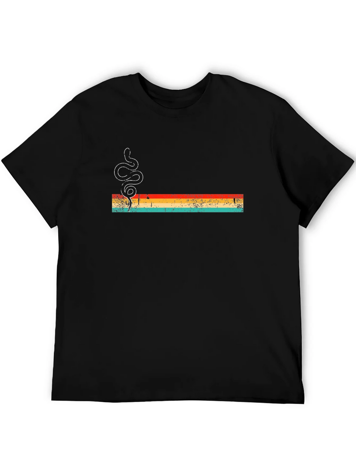Retro Snake Graphic Tee - Mens Black T-Shirt product image 5