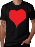 Heart Graphic Black T-Shirt - Casual Style product image 1