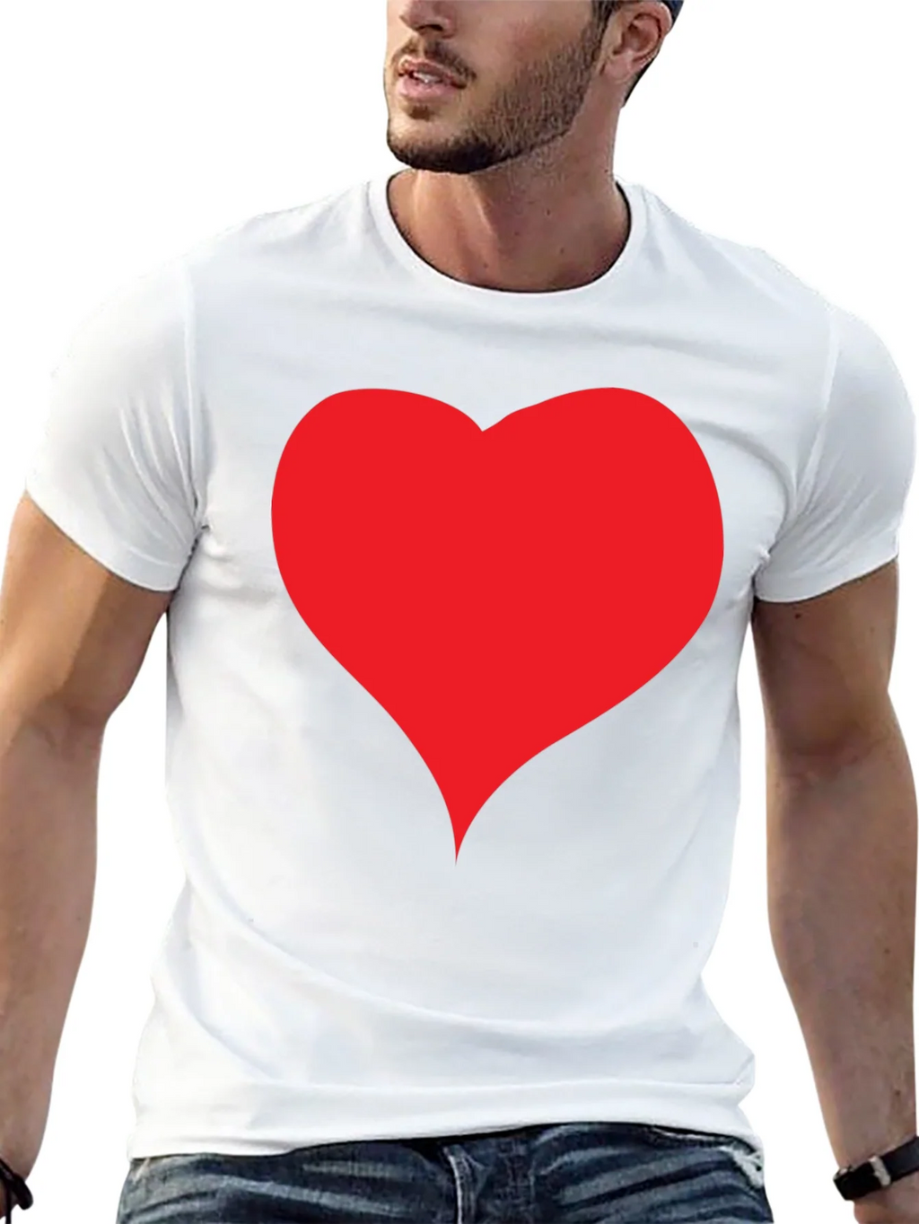 Heart Graphic Black T-Shirt - Casual Style product image 12