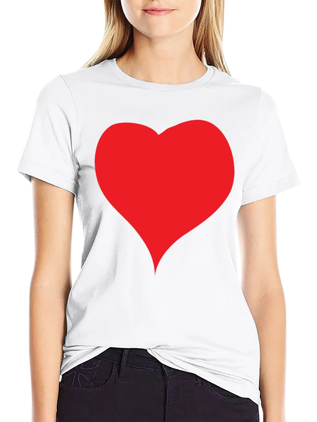 Heart Graphic Black T-Shirt - Casual Style product image 8