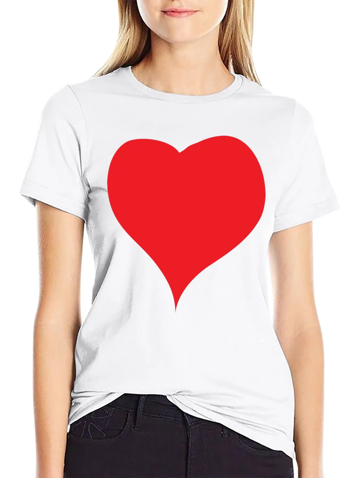 Heart Graphic Black T-Shirt - Casual Style product image 8