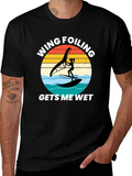 Wing Foiling Gets Me Wet T-Shirt product image 1
