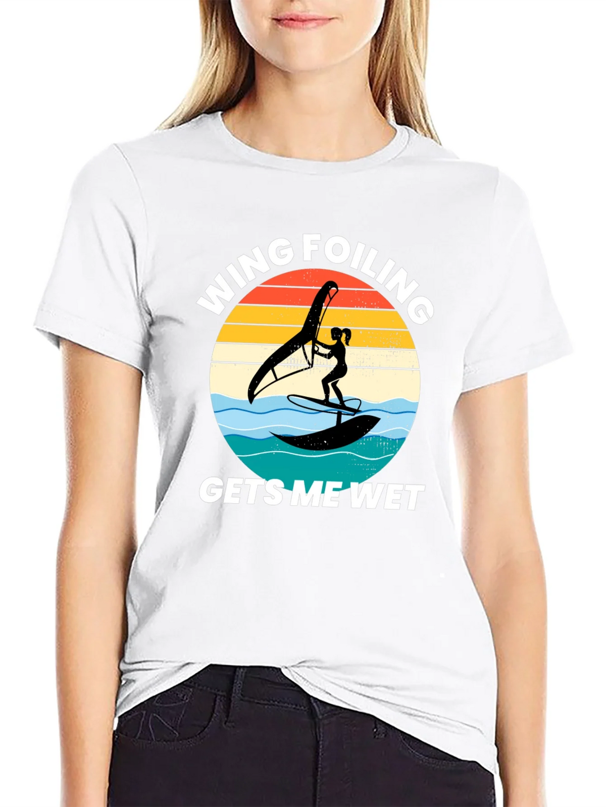 Wing Foiling Gets Me Wet T-Shirt product image 3