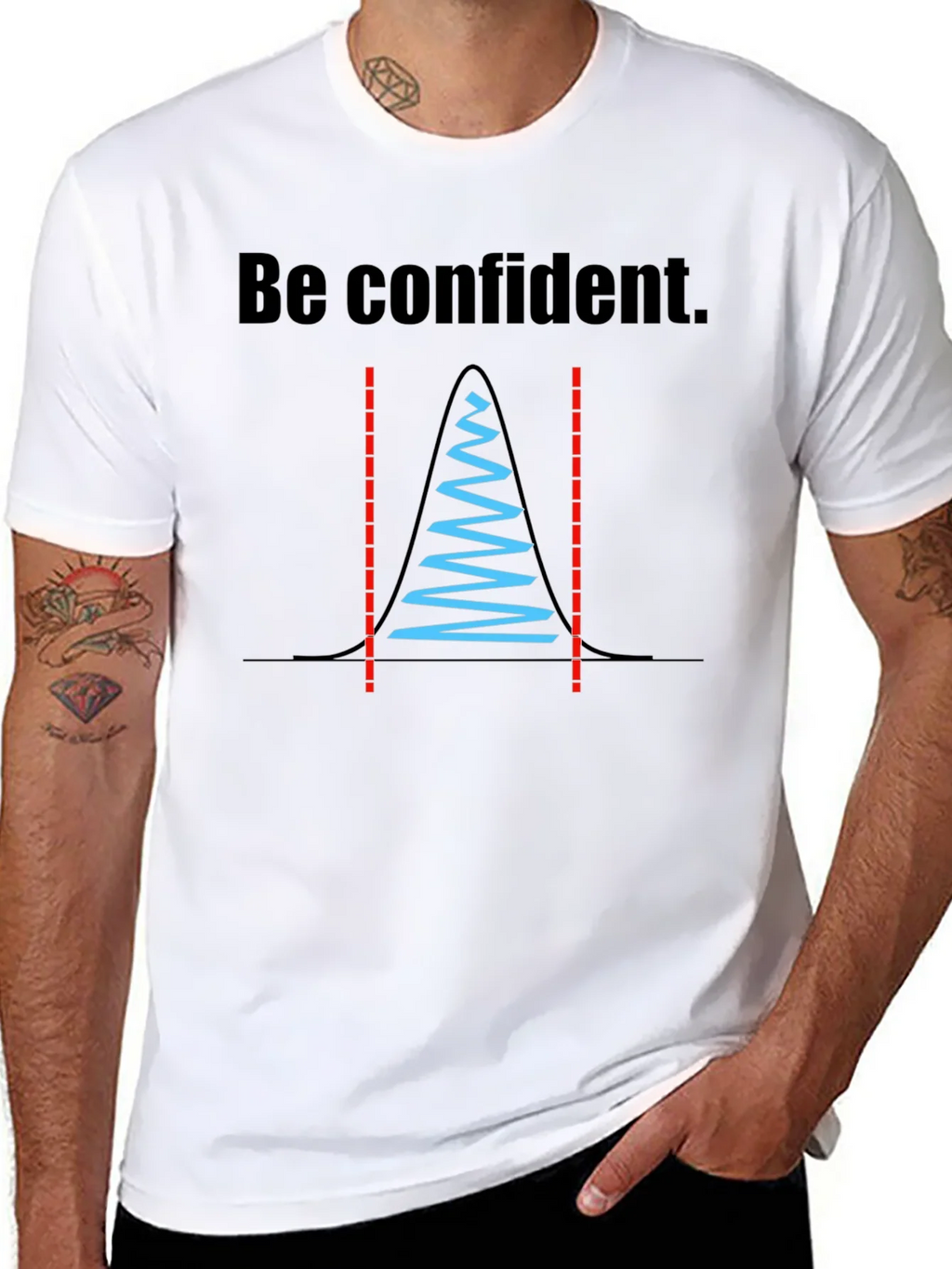 Be Confident Statistician T-Shirt product image 7