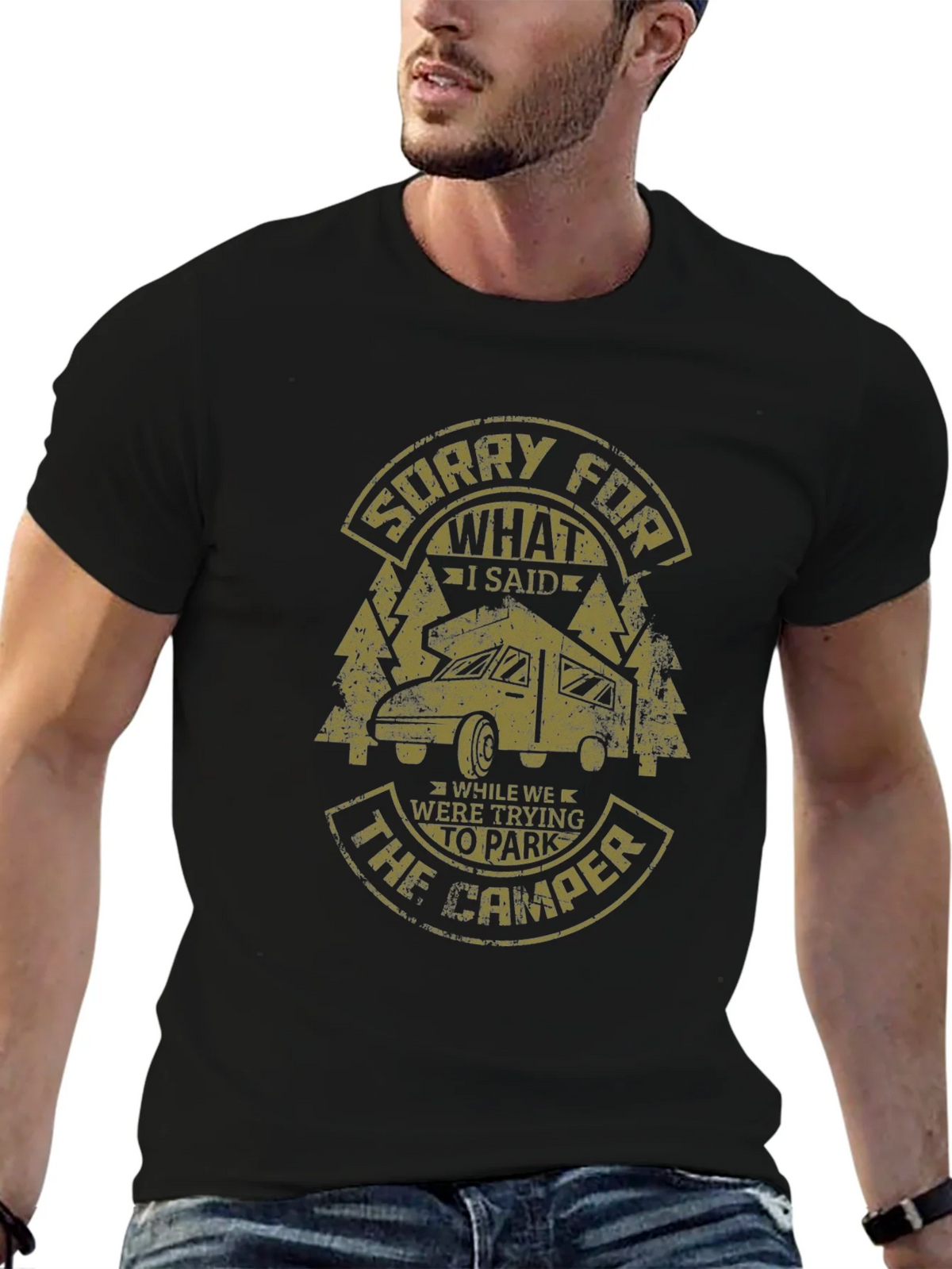 Sorry For What I Said Camper Graphic Tee product image 6