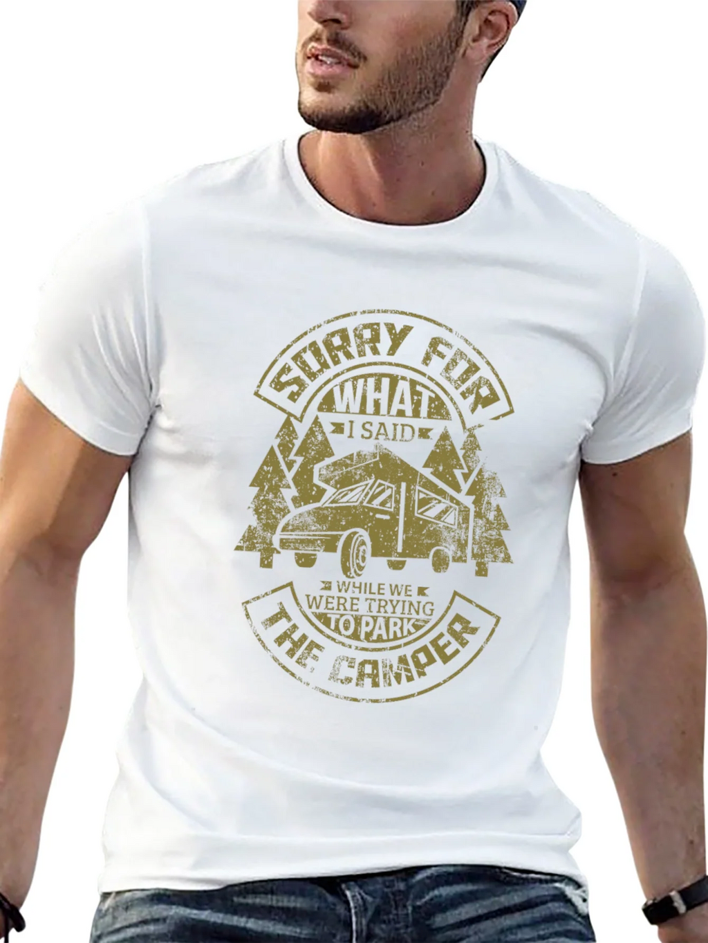 Sorry For What I Said Camper Graphic Tee product image 12