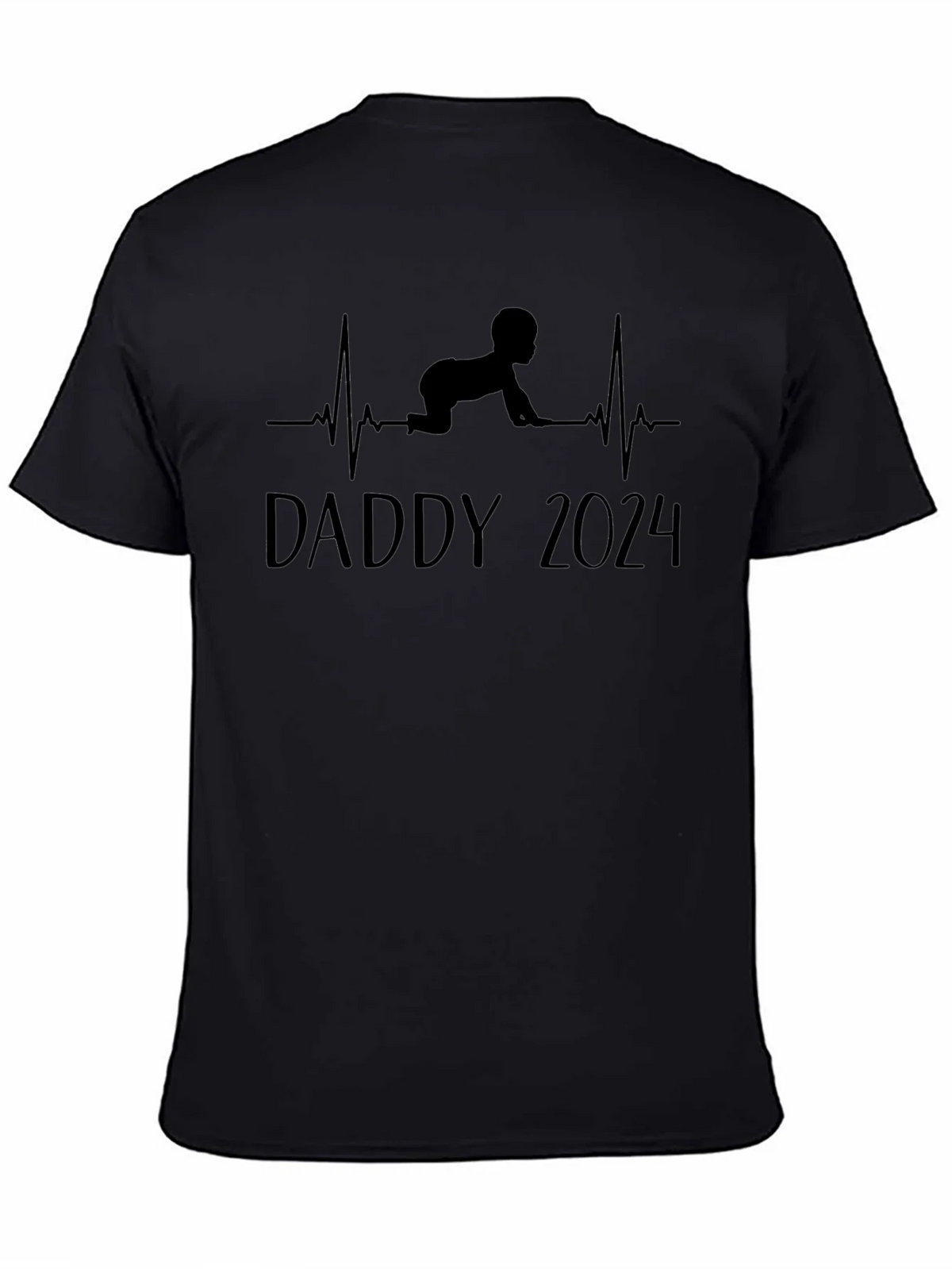 Daddy 2024 Baby Heartbeat T-Shirt product image 4